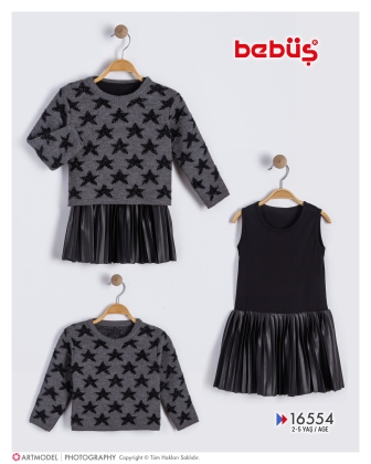 TRİKO KAZAKLI KIZ 2Lİ TAKIM