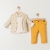 BEBÜŞ GEOMETRİK DESEN CEKETLİ 3 LÜ ERKEK  BEBE TAKIM